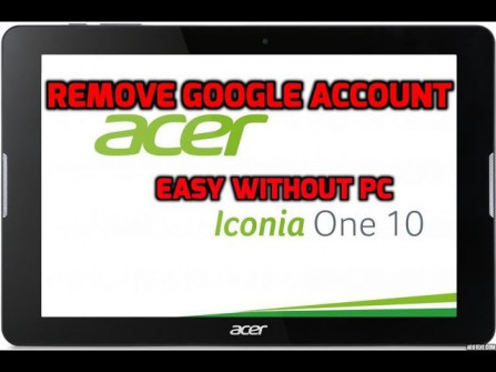 Acer iconia one 10 corona b3 a20 bypass google frp -  updated April 2024