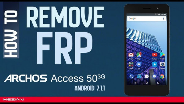 Archos 62 xenon ac62xe bypass google frp -  updated April 2024