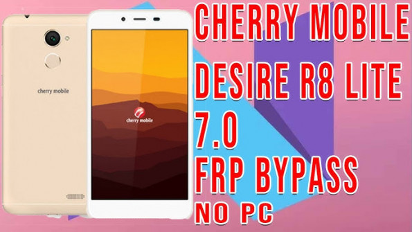 Cherry mobile desire r8 lite bypass google frp -  updated April 2024