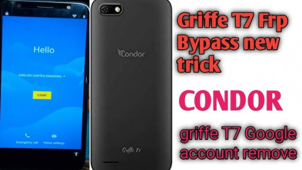 Condor griffe t7 bypass google frp -  updated April 2024