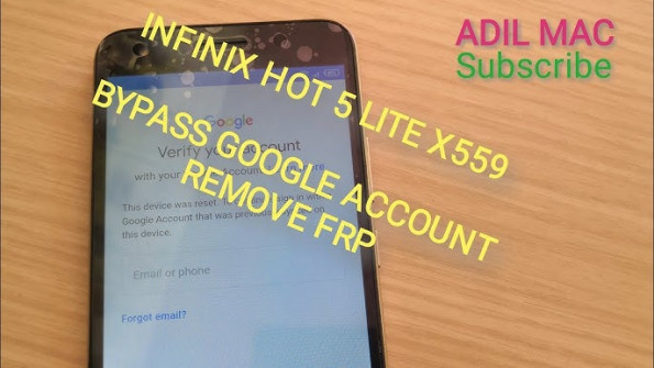 Infinix hot5 lite x559 bypass google frp -  updated April 2024