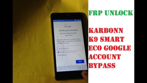 Karbonn k9 smart eco plus bypass google frp -  updated April 2024