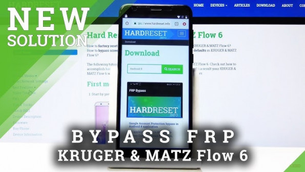 Kruger matz flow 5 flow5plus bypass google frp -  updated April 2024