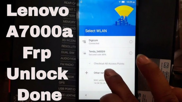 Lenovo a7000 plus a7000plus a bypass google frp -  updated March 2024