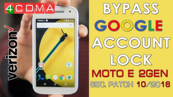 Motorola moto e with 4g lte 2nd gen surnia cdma xt1528 bypass google frp -  updated April 2024