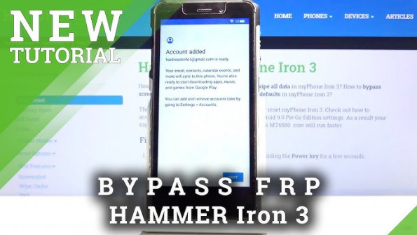 Myphone hammer iron 4 bypass google frp -  updated April 2024