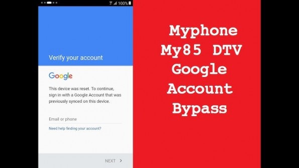 Myphone my85 dtv bypass google frp -  updated April 2024