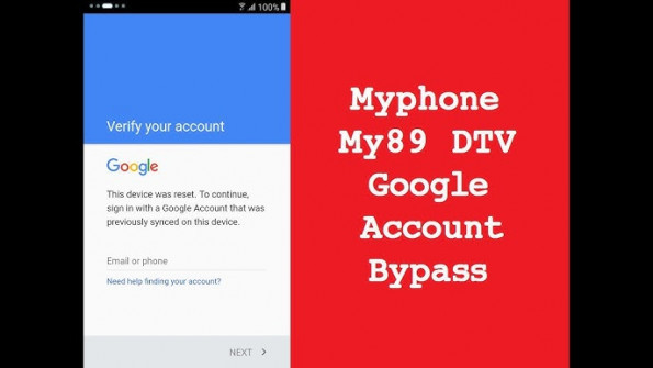 Myphone my89 dtv bypass google frp -  updated April 2024