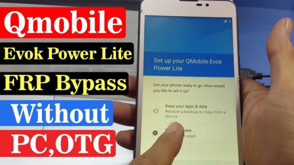 Qmobile evok power lite bypass google frp -  updated April 2024