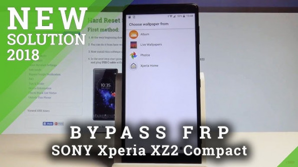 Sony xperia xz2 compact h8314 bypass google frp -  updated April 2024