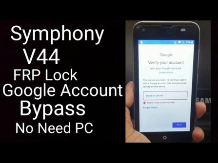 Symphony v44 bypass google frp -  updated April 2024