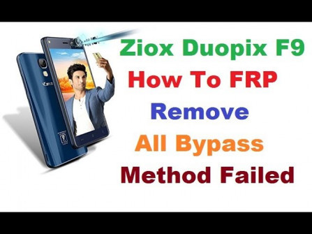 Ziox duopix f9 pro bypass google frp -  updated April 2024