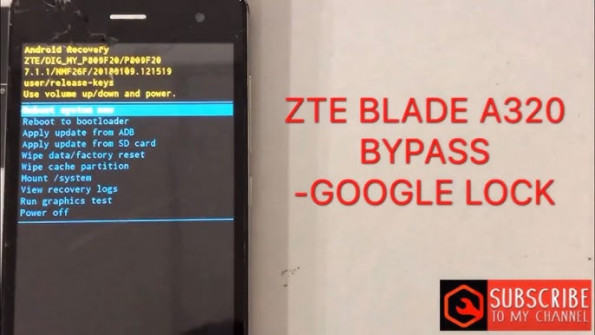 Zte blade a320 p809f20 bypass google frp -  updated April 2024
