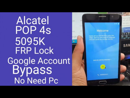 Alcatel one touch pop 4s 5095k bypass google frp -  updated May 2024