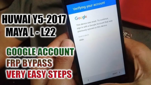 Huawei y5 2017 mya l22 bypass google frp -  updated May 2024