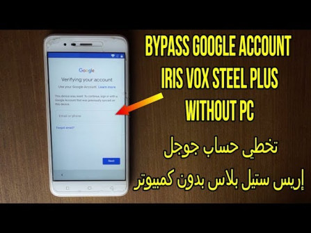Iris vox steel plus bypass google frp -  updated May 2024