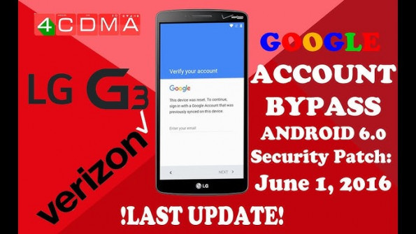 Lg g3 f460l bypass google frp -  updated May 2024