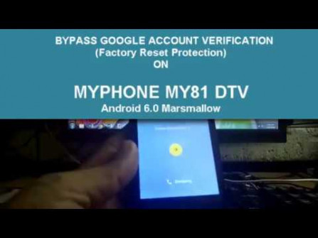 Myphone a848 duo bypass google frp -  updated May 2024