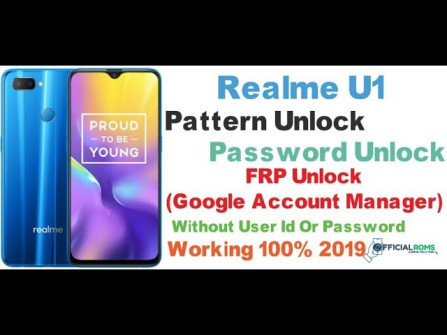 Oppo realme u1 rmx1833 bypass google frp -  updated May 2024